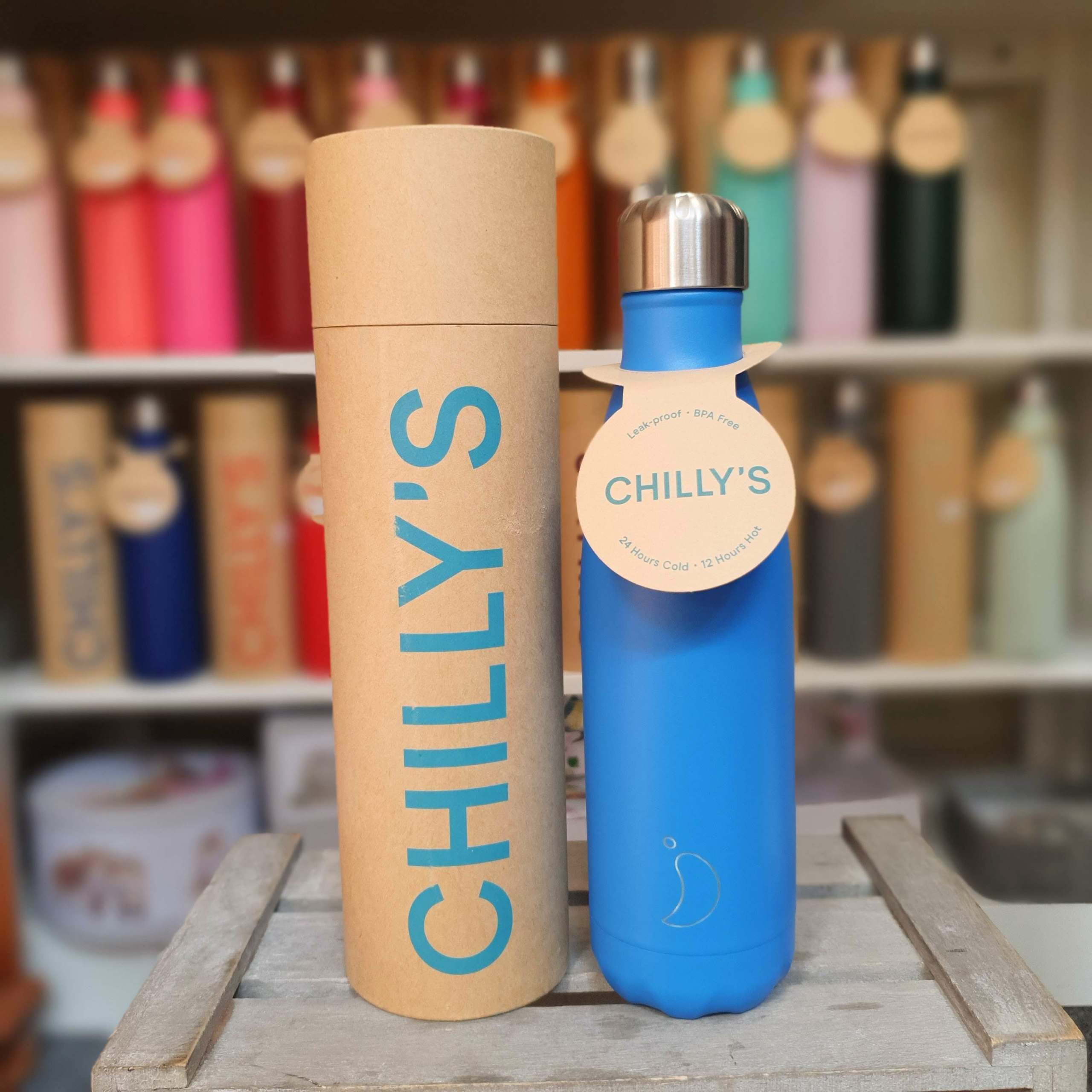 Chilly’s Original Neon 500ml Bottle – Blue