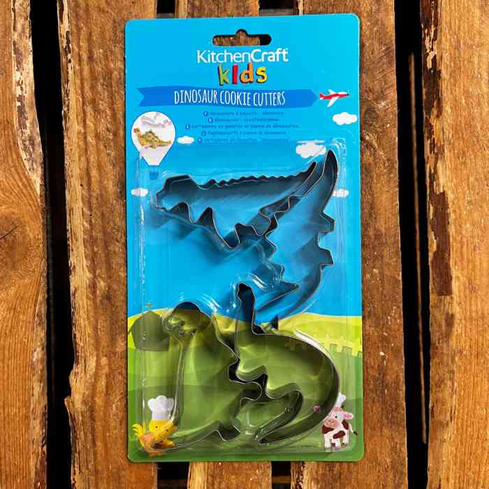 kitchencraft-dinosaur-biscuit-and-cookie-cutters-set-of-4