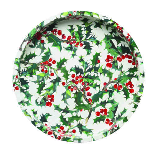 emma-bridgewater-holly-round-tin-serving-tray